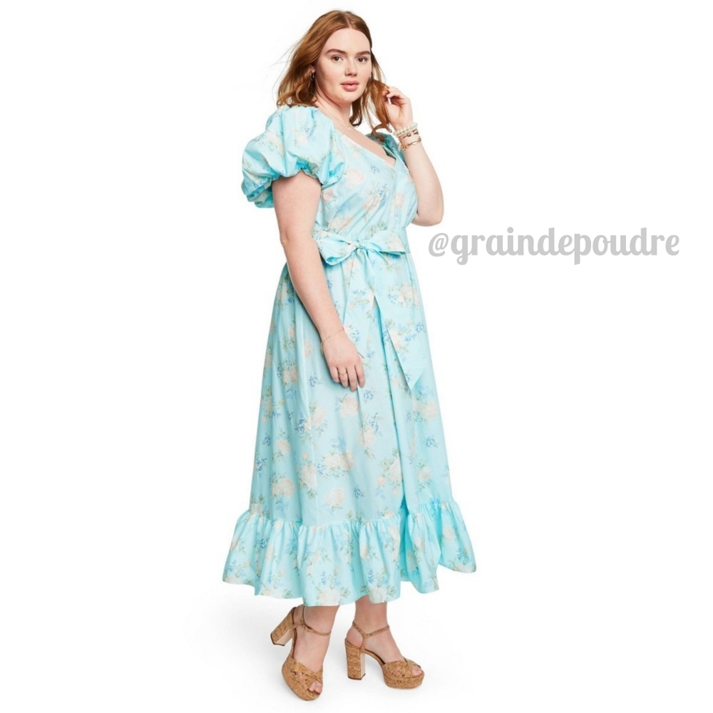 Rare! πHPπ LoveShackFancy Estelle Target Blue Puff Dress - Picture 6 of 12